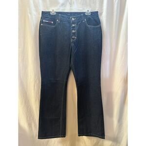 Tommy Jeans Dark Wash Button-Fly Jeans – Size 13